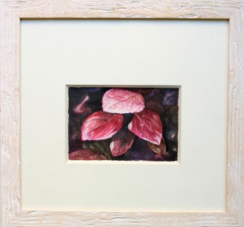 Pink Leaves, Φούξια Φύλλα 49,5X46,5cm