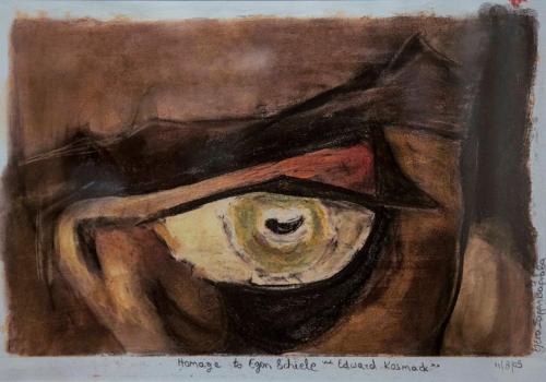 Homage to Egon Schiele 'Edward Kosmac'