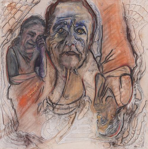 Τριπλή προσωπογραφία γριάς γυναίκας (Old woman's trible portrait