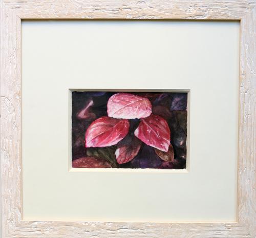 Pink Leaves, Φούξια Φύλλα 49,5X46,5cm